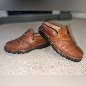 Double H Boots leather Mule clogs size 9.5